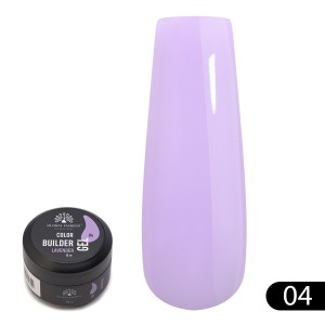 Гель для моделирования ногтей Global Fashion Color Builder Gel, 15гр, 04-Lavender